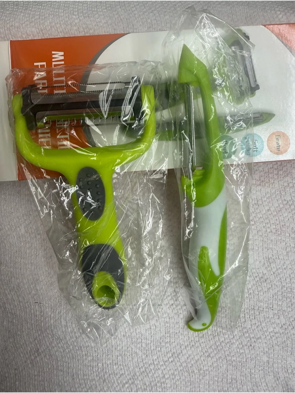 Green Multi-Function Paring Knife & Peeler Set - Men Grooming